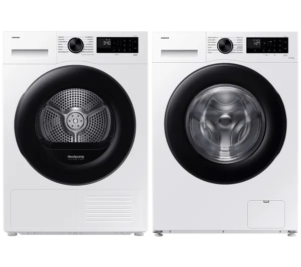 Samsung pralka WW11DG5B25AEEO 11kg 1400obr/min + suszarka DV9MDG52A0AE 60cm 9kg