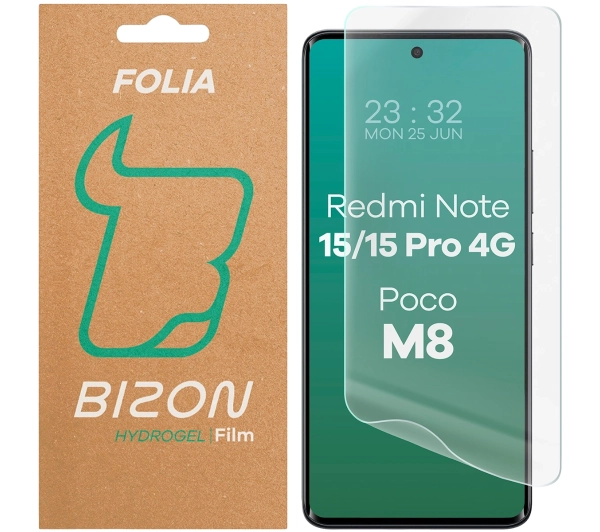 Bizon na ekran Film Hydrogel Front do Xiaomi Redmi Note 15 4G/5G / 15 Pro 4G /  Poco M8 5G