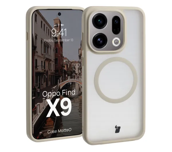 Bizon MatteO do Oppo Find X9 Beżowy