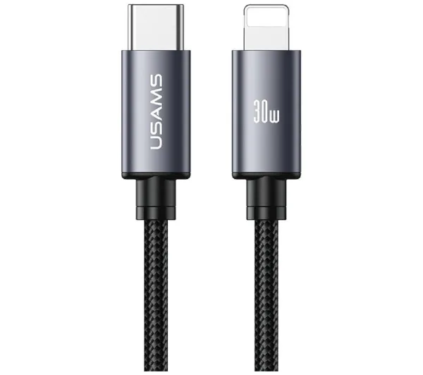 USAMS U91 USB-C do Lightning 30W 1m Szary
