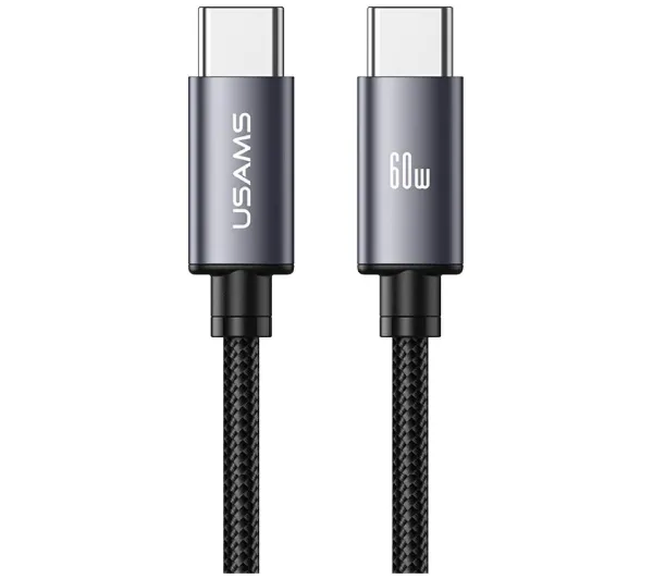 USAMS U91 USB-C do USB-C 60W 1m Szary