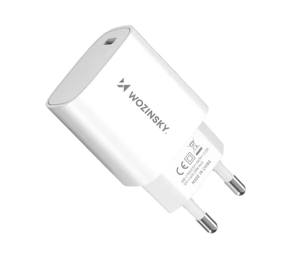 Ładowarka Wozinsky Ładowarka sieciowa Wozinsky WGWCCW 20W USB-C - biała