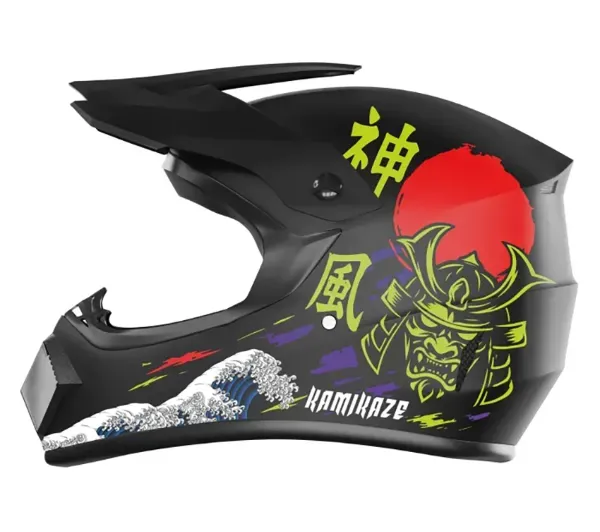 Kask KAMIKAZE Katana Czarny Full Face (rozmiar L)