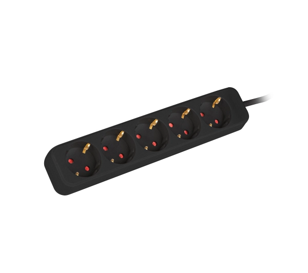 Lanberg PS0-05F-0150-BK 5 gniazd 1,5m Czarny