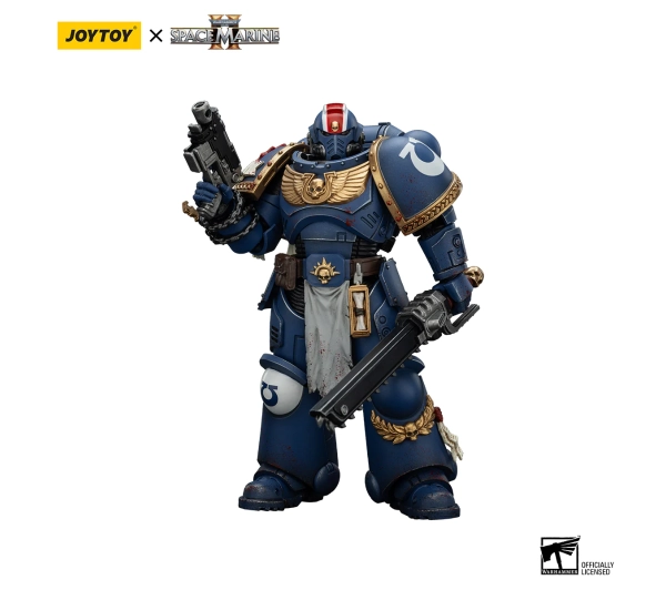 Joy Toy Warhammer 40k Space Marine 2 Ultramarines Lieutenant Titus Collectors Edition