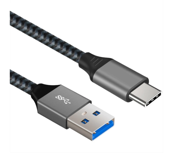 Kabel USB-A - USB-C ART QC3.0 15W 3A 2m Czarno-srebrny