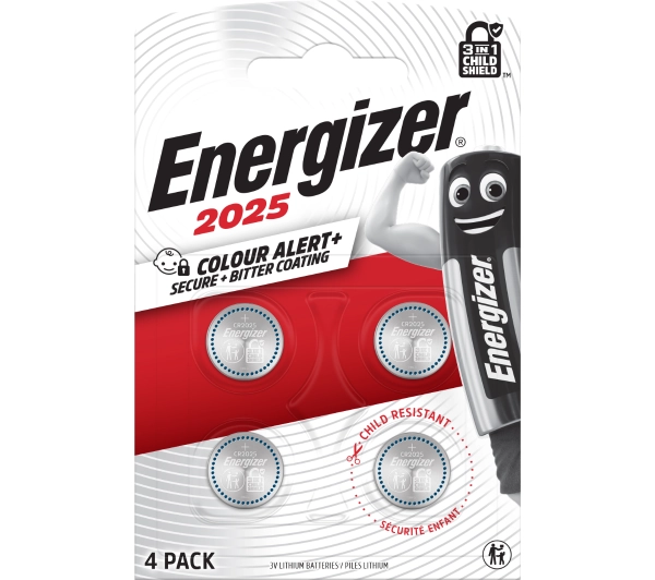 Energizer Secure Child 3w1 CR2025 4 szt.