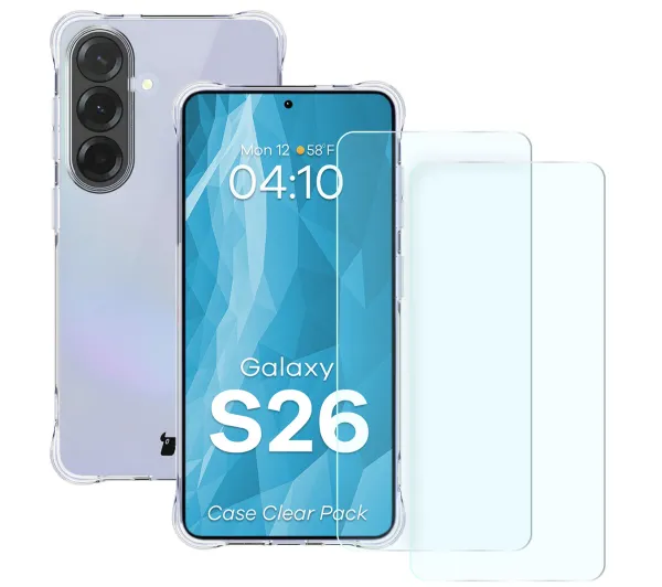 Bizon Case Clear Pack do Galaxy S26 Przezroczysty