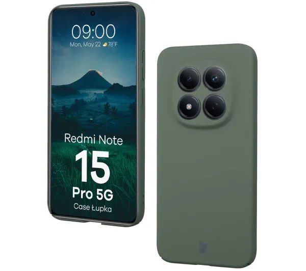 Bizon Case Łupka do Xiaomi Redmi Note 15 Pro 5G Zielony