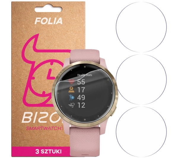 Bizon Watch Film HydroFlex do Garmin Vivoactive 4S