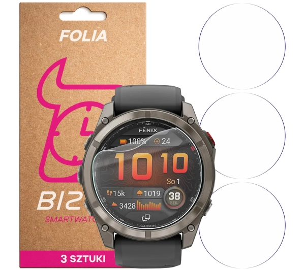 Bizon Watch Film HydroFlex do Garmin Fenix 8 Pro AMOLED 51 mm