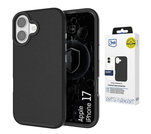 3mk Hardy Shockproof MagCase do iPhone 17 Czarny