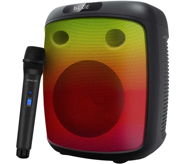 Sencor Głośnik imprezowy Partycon BASE Moc 100W, IPX4, TWS, LED, MIC