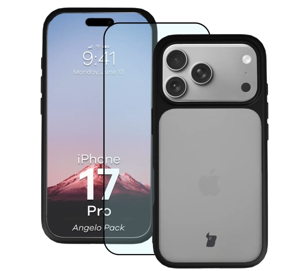 Bizon Angelo Pack do iPhone 17 Pro Czarny
