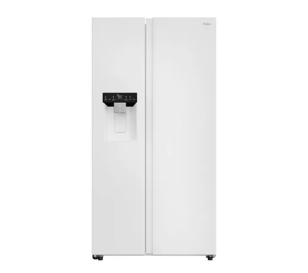 Haier SBS HSW79F18DIGW Pełny No Frost 177,5cm Szuflada z kontrolą wilgotności Zdalne sterowanie Biały