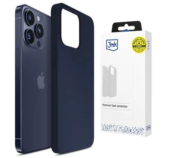 3mk Hardy Mellow Case do iPhone 16 Pro Granatowy