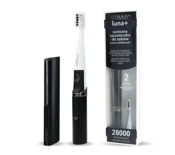 Szczoteczka soniczna VITAMMY Luna+ Czarny