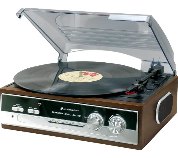Soundmaster PL186H Manualny Napęd paskowy Przedwzmacniacz Brązowy