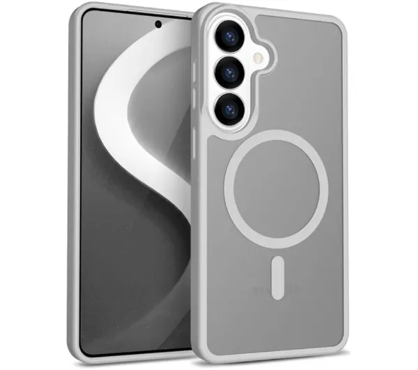 CRONG Etui Hybrid Matte Magnetic - MagSafe Samsung Galaxy S26 Szare