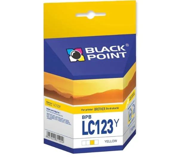 Black Point BPBLC123Y (zamiennik LC-123Y) Żółty 10.5 ml