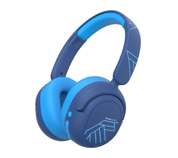 PowerLocus Lion Kids ANC Nauszne Dla Dzieci Bluetooth 5.4 Niebieski