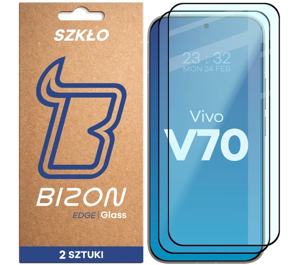 Bizon z ramką Glass Edge Duo do Vivo V70 5G 2 sztuki