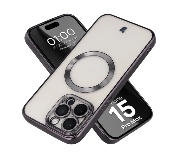 Bizon Case GuardO do iPhone 15 Pro Max Czarny