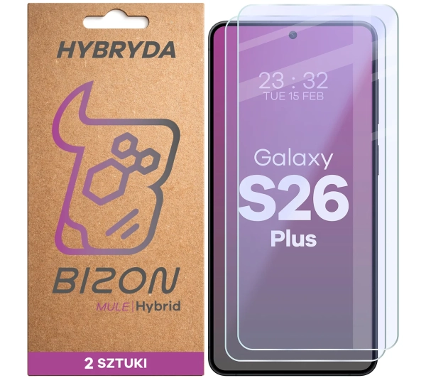 Bizon elastyczne Hybrid Mule Duo do Galaxy S26 Plus 2 sztuki