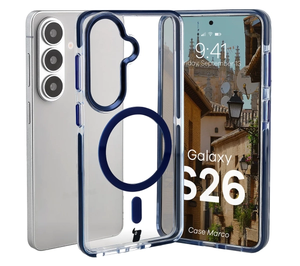 Bizon Case Marco do Galaxy S26 Niebieski