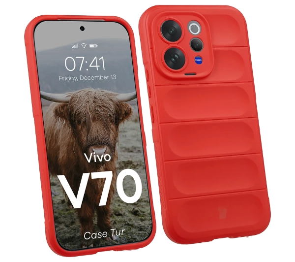 Bizon Case Tur do Vivo V70 5G Czerwony