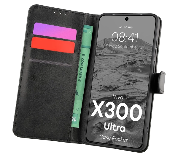 Bizon Case Pocket do Vivo X300 Ultra Czarny
