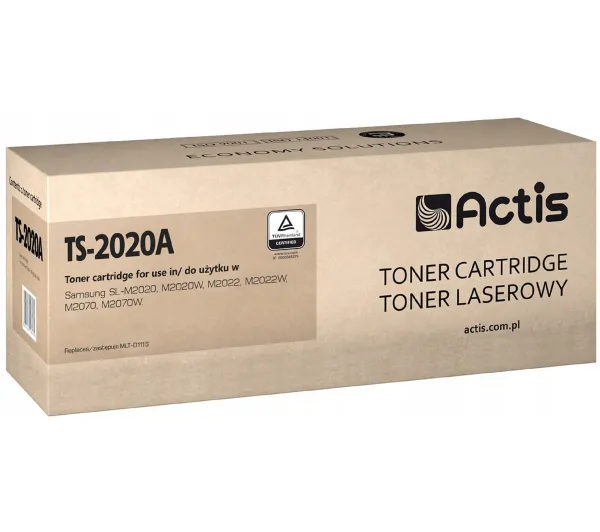 Actis TS-2020A Toner do drukarki Samsung, Zamiennik Samsung MLT-D111S, MLTD111S;  Standard;  1000 stron;  czarny.