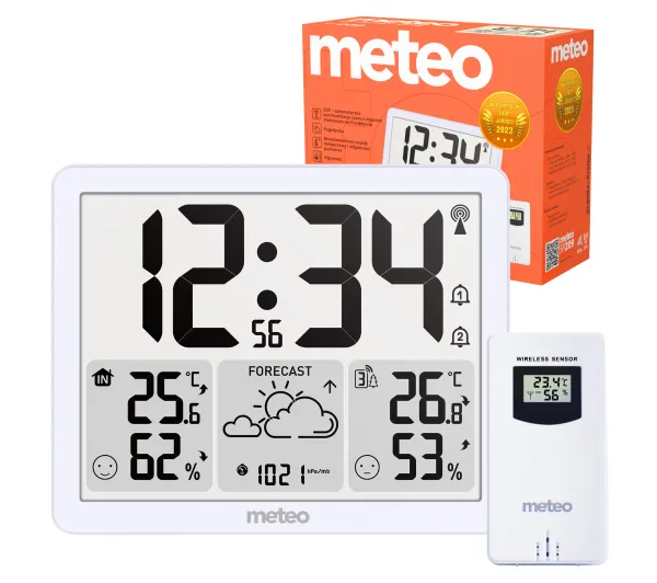 Stacja Pogodowa Meteo SP209 Bezprzewodowa Czujnik Barometr Dcf Termometr