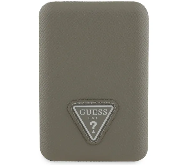 Guess Grained Triangle MagSafe 5000 mAh 20W Brązowy