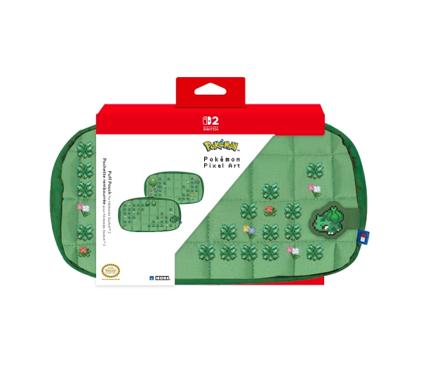 Hori Puff Pouch Pokemon Pixel Green do Nintendo Switch 2