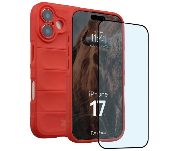 Bizon Tur Pack do iPhone 17 Czerwony