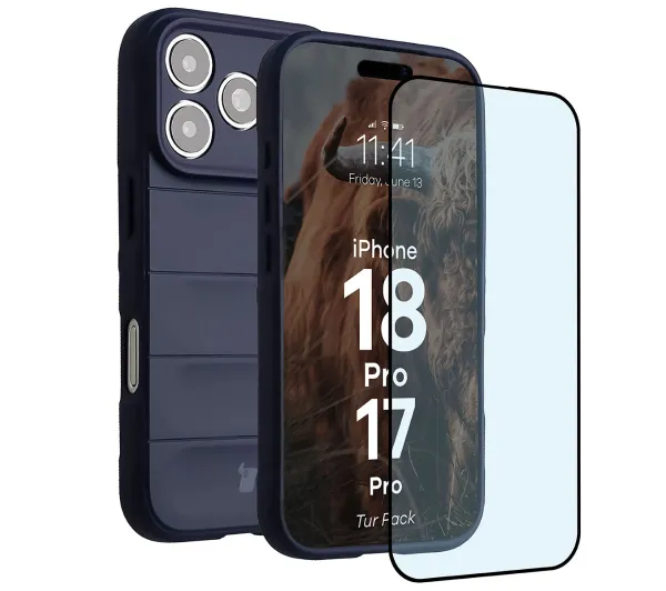 Bizon Tur Pack do iPhone 18 Pro / 17 Pro Granatowy