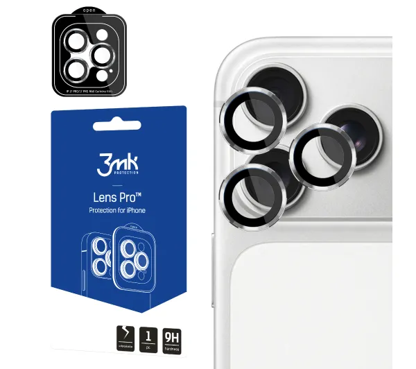 3mk Lens Protection Pro do Apple iPhone 18 Pro/ 18 Pro Max Srebrny
