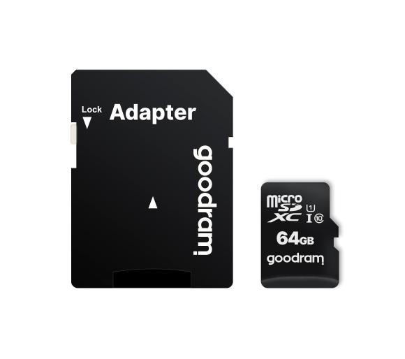 karta pamięci GoodRam microSDXC Class 10 64GB + adapter