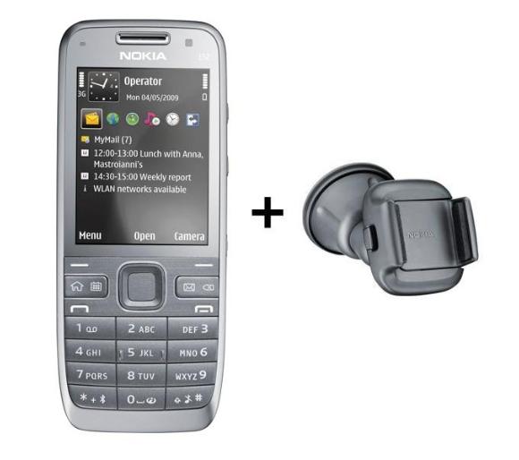 telefon komórkowy Nokia E52 Navi (srebrny)