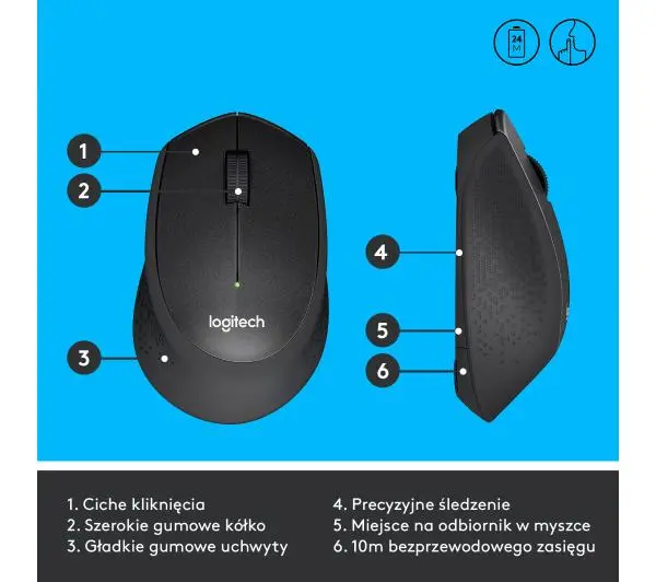 Logitech B330 Silent Plus Czarny