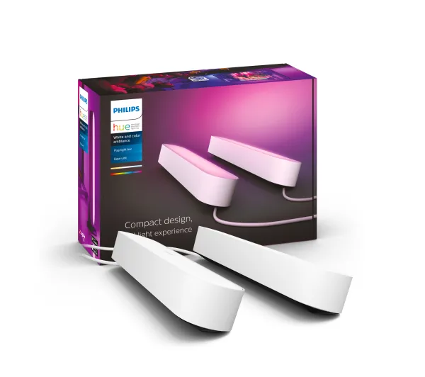 Inteligentne oświetlenie - Philips Hue White and Colour Ambiance Play Biały 2 szt.