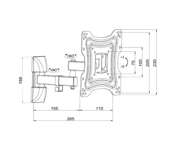 ART AR-83 od 10" do 42" Max 15kg