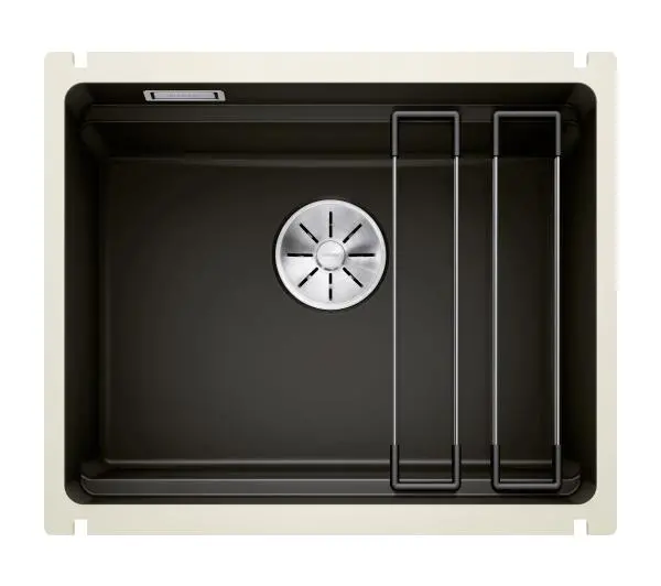 Zlewozmywaki kuchenne - Blanco ETAGON 500-U 525155 Ceramiczny Czarny
