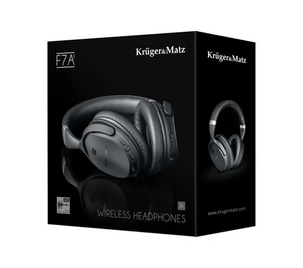 Kruger & Matz SF7A Lite KM0655L Nauszne Bluetooth 4.0 Czarny