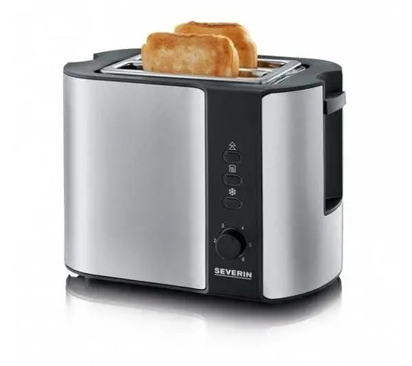 Tostery - Severin AT 2589 Ruszt do bułek Rozmrażanie 800W