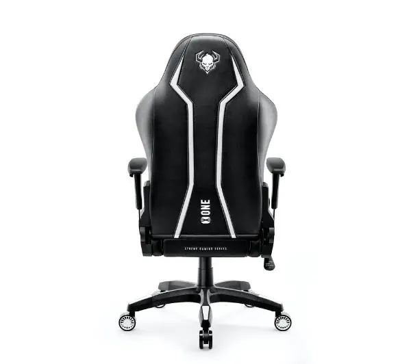 Diablo Chairs X-One 2.0 Normal Size Gamingowy do 136kg Skóra ECO Tkanina Czarno-biały - Kup na Raty - RRSO 0%