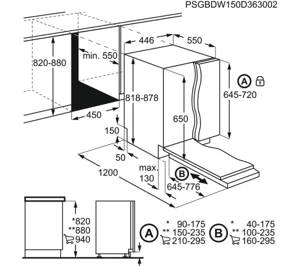 Electrolux 600 SatelliteClean EEM64320L 44,6cm Automatyczne otwieranie drzwi Szuflada na sztućce - Kup na Raty - RRSO 0%