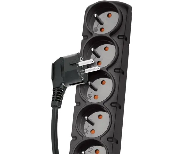 Acar F5 PRO 5 gniazd 1,5m Czarny