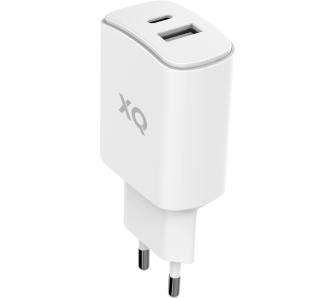 ładowarka sieciowa Xqisit ładowarka Dual USB-A /USB-C PD (biały)